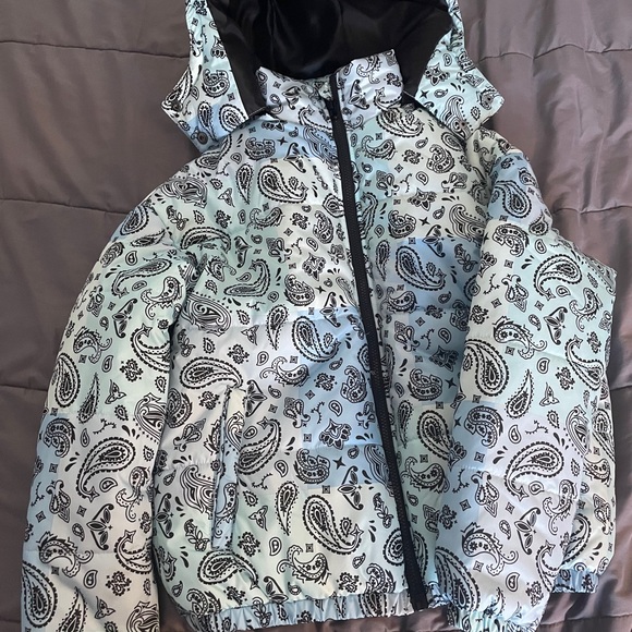 Pacsun Jackets \u0026 Coats | Pacsun Bandana Puffer Jacket | Color: Blue | Size: S | Dannychop's Closet